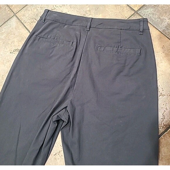 ASOS DESIGN Grey Pleated Chino Pants Size 32 x 30 Tapered Preppy Casual Work - Picture 6 of 6